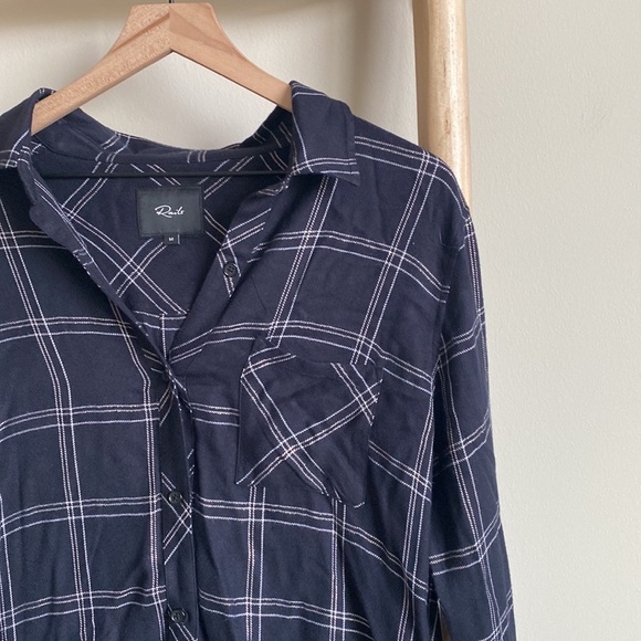 Rails Hunter Plaid Button Down Shirt Sz Medium - Picture 4 of 6
